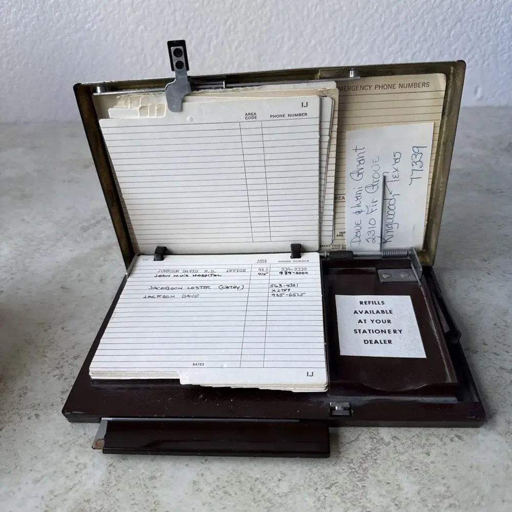Vintage Bates List Finder Imperial MK I Panasonic Provenance MCM Office Decor